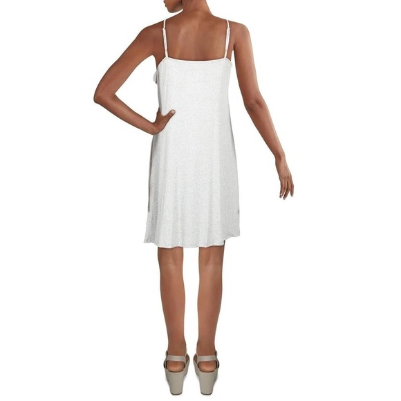 Maronie by Anthropologie Y2K Ruffled Short Sundress in Gray / Small - Picture 2 of 9